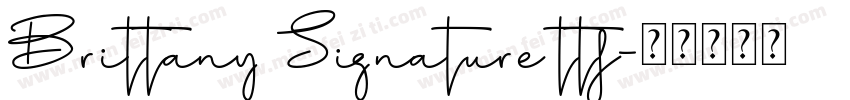 Brittany Signature ttf字体转换